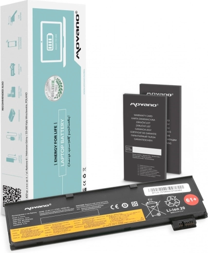 Baterie Movano pentru Lenovo ThinkPad T470 și T570 4400 mAh (47 Wh)