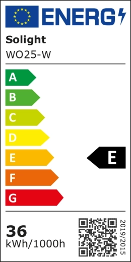 Clasa energetică E conform etichetei UE