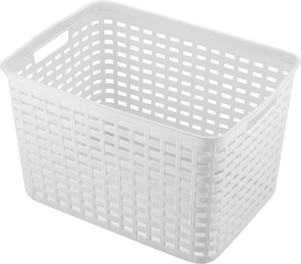 Coș de depozitare din plastic HEIDRUN 39 × 29 × 22 cm – mix de culori