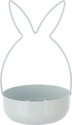 Platou decorativ metalic iepure mentolat
