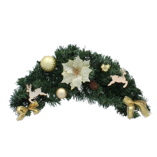 Decorațiune suspendată de Crăciun 60 cm în culoare aurie