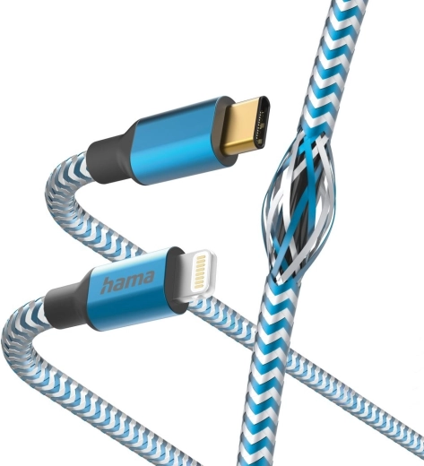 Cablu de încărcare 1,5 m USB-C Lightning albastru