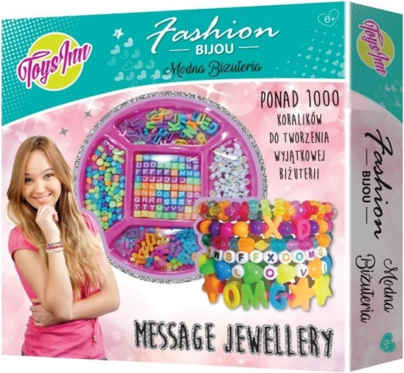 Brățară cu mesaj - set DIY de bijuterii