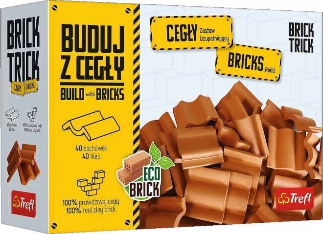 Brick Trick – set țiglă pentru acoperiș, 40 buc.