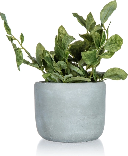 Plantă verde artificială în ghiveci de beton 20 cm GREENERY