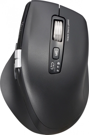 Mouse wireless ergonomic cu baterie reîncărcabilă și conexiune duală 2× Bluetooth + USB 2,4 GHz SPIN