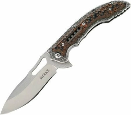 CRKT Fossil Compact Brown cuțit de buzunar 8,7 cm