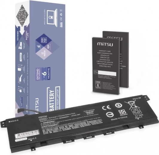 Baterie MITSU KC04XL pentru HP Envy x360 13-ag/13-ar/13-ah/13-aq (53 Wh, 15,4 V)