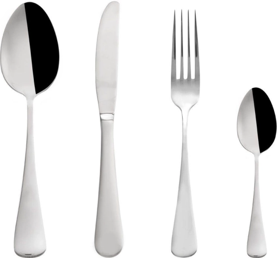 Set de tacâmuri din oțel inoxidabil pentru 6 persoane, 24 piese