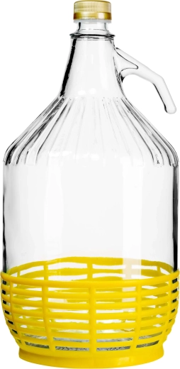 Damigeană din sticlă cu capac 5 l