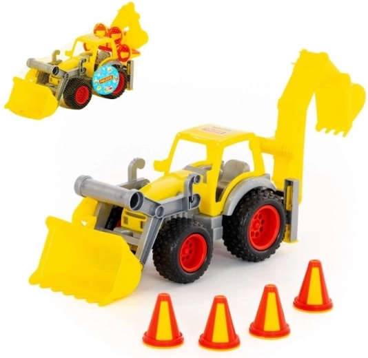 Tractor din plastic cu încărcător frontal ConsTruck