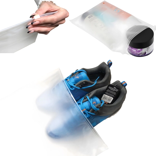 Pungi mate cu fermoar 200 × 280 mm, pachet 50 buc