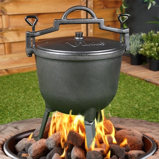 Trepied stabil pentru gătit în siguranță la foc