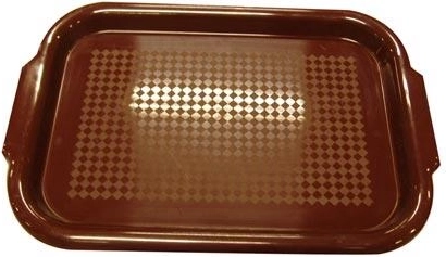 Tavă de servire din plastic 39 × 26 cm, mix de culori