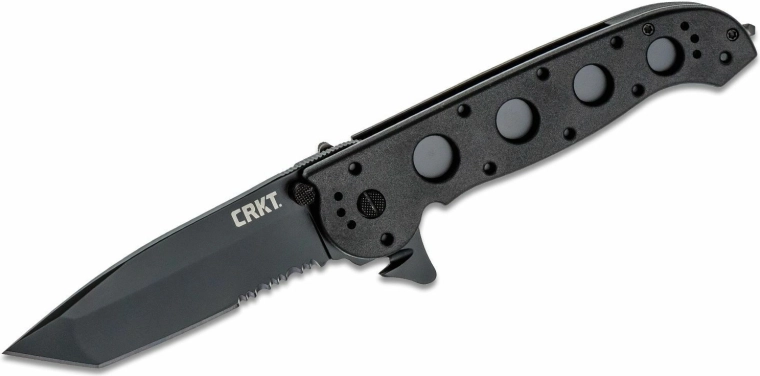 CRKT M16-14ZLEK cuțit tactic pliabil Tanto Blackout, 9,5 cm, Zytel