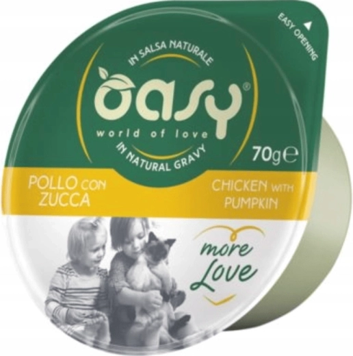 Oasy More Love pui cu dovleac – pahar 70 g