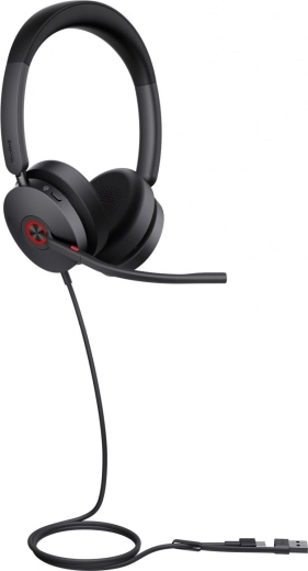 Yealink uh48 dual teams usb-c/a căști cu fir cu anc