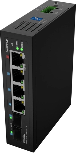 2× uplink SFP pentru trasee mai lungi și segmentarea rețelei