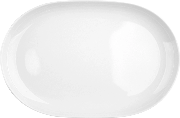 Platou oval de servire Mariapaula Moderna alb 33 cm