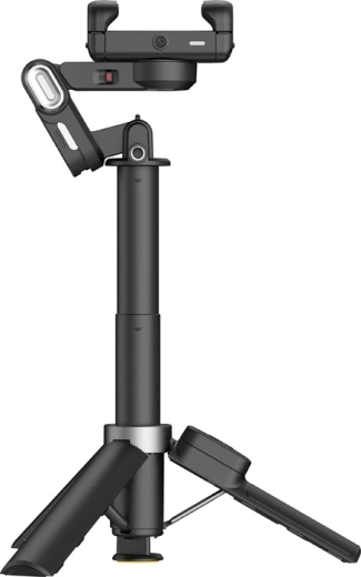 Design 4-în-1: stabilizator, băț de selfie, trepied și gimbal