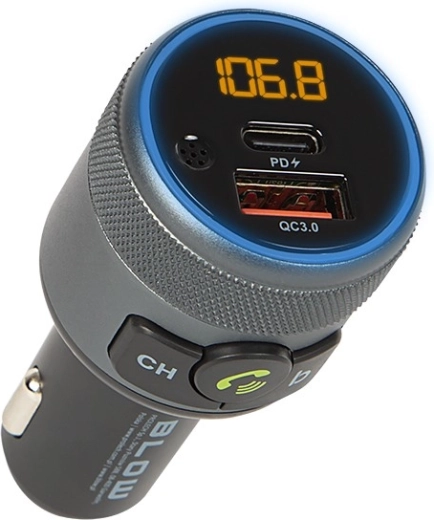 Transmițător FM Bluetooth 5.1 cu handsfree și încărcare rapidă QC 3.0 + PD 24 W