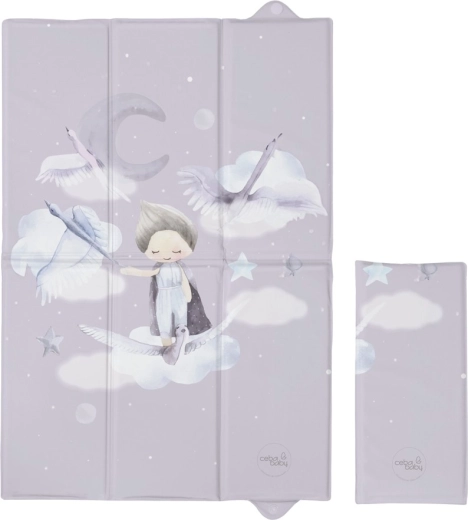 Ceba Baby saltea de înfășat de călătorie basic wild swans 60 × 40 cm
