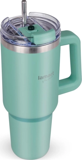 Cană termoizolantă Lamart Huge, mentă, 1,2 l