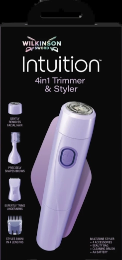 Wilkinson Sword Intuition Trimmer & Styler 4 în 1 – aparat multifuncțional de tuns și ras