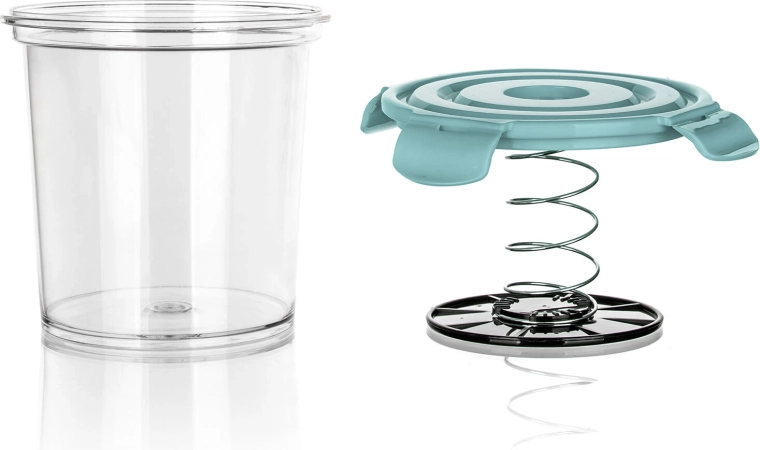 Depozitare clară datorită plasticului transparent