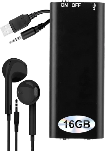 Memorie de 16 GB pentru până la cca 400 de ore de înregistrare