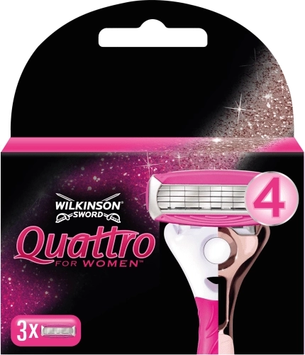 Capete de schimb Wilkinson Quattro for Women Rosegold 3 buc