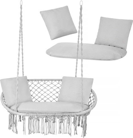 Set de perne pentru scaun suspendat dublu „cuib” GARDLOV – gri
