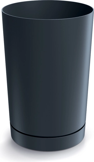 Ghiveci Tubo 30 cm antracit cu farfurie