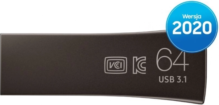 Flash drive Samsung Bar Plus USB 3.1 64 GB gri titan