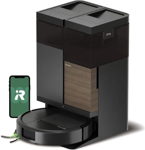 Aspirator robot iRobot Roomba Plus 575 Combo cu stație AutoWash, negru