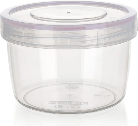 Cutie ermetică LARA rotundă 0,5 l plastic