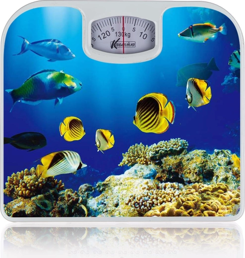 Cântar mecanic personal cu motivul lumii subacvatice 130 kg