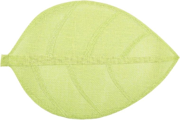 Suport de masă verde în formă de frunză 33 × 48 cm