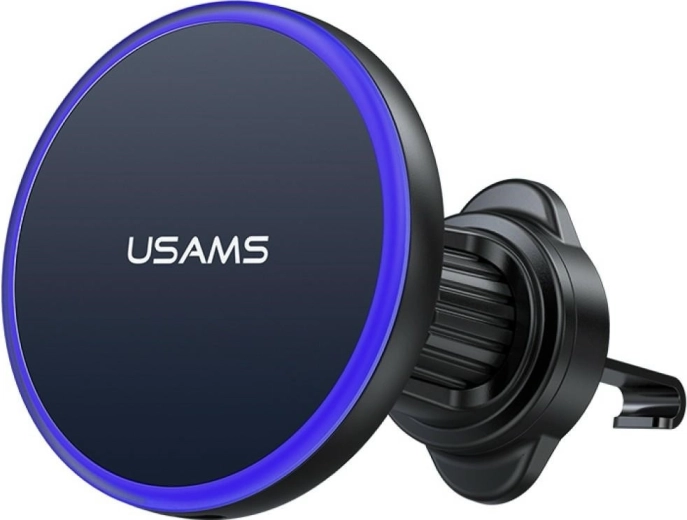 Suport magnetic auto pentru grila de ventilație cu încărcare wireless USAMS