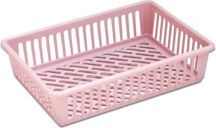 Coș HANDY mic 26 × 18,5 × 7 cm – plastic, mix de culori