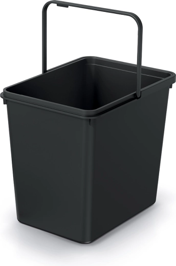 Coș de gunoi Systema Basic 23 l – negru reciclat