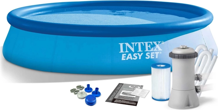 Piscină autoportantă pentru grădină 366 × 76 cm 3în1 INTEX