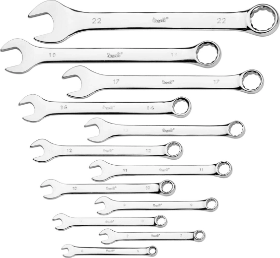 Set de chei combinate 6–22 mm, 12 piese