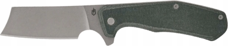 Gerber Asada Olive cuțit de buzunar 7,6 cm cu lamă și mâner micarta cu finisaj stonewash