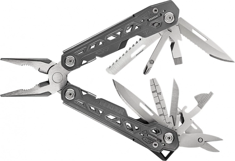 Multitool GERBER Truss, inox, 17 funcții cu husă
