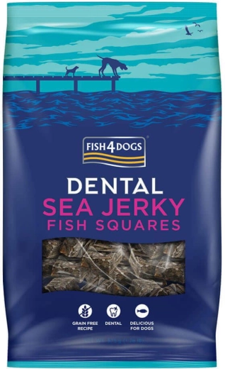 Fish4Dogs Dental Sea Jerky – pătrățele de pește pentru câini 575 g