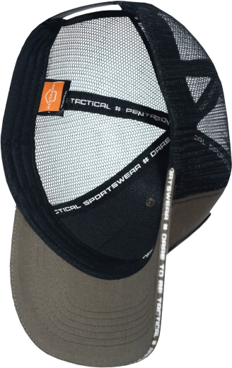 Șapcă trucker Pentagon Wills din twill, neagră