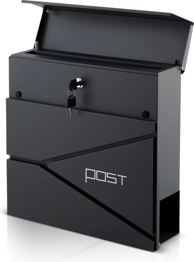 Depozitare sigură a poștei cu încuietoare și 2 chei