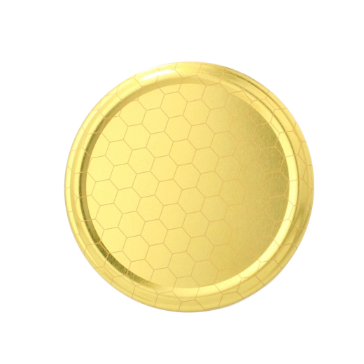 Capace pentru borcane de conservare 82 mm cu 6 cleme – motiv fagure de albine