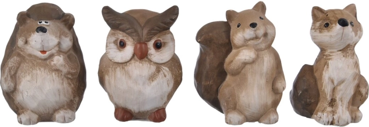 Figurină decorativă din teracotă 9 cm (mix 4 variante)